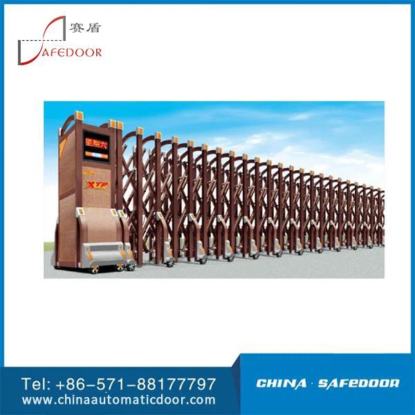 Aluminijasta avtomatska zložljiva zložljiva vrata